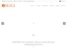 Tablet Screenshot of hotelskala.rs